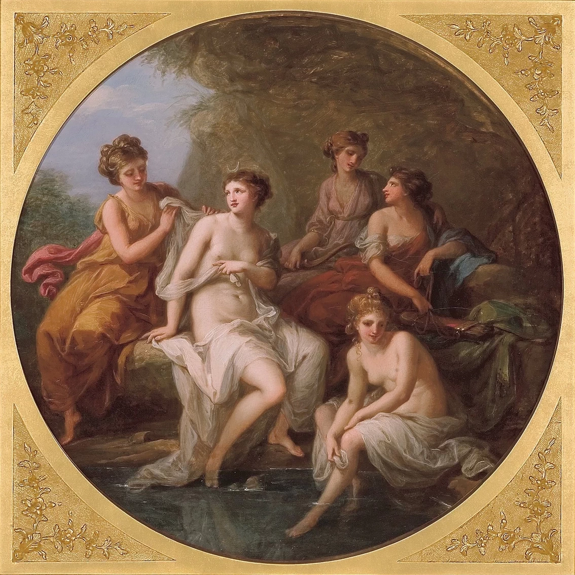 Angelika Kauffmann - Diana e le sue ninfe fanno il bagno, Art Gallery of South Australia
